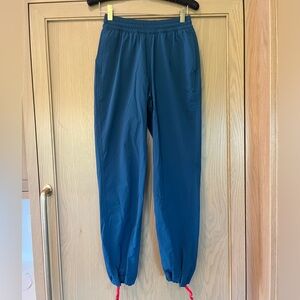 Topo Designs Blue Stretchy Climbing Hiking Outdoor Jogger Pants